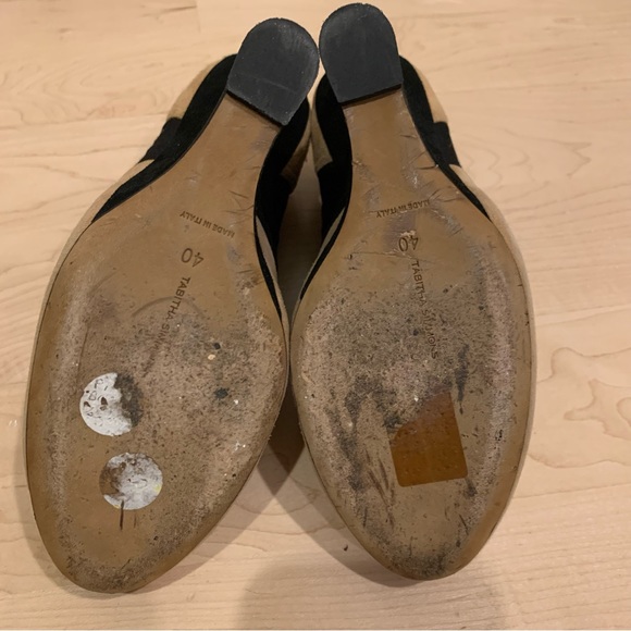 Tabitha Simmons wedges two tone suede/fabric 40/9 - Picture 10 of 11